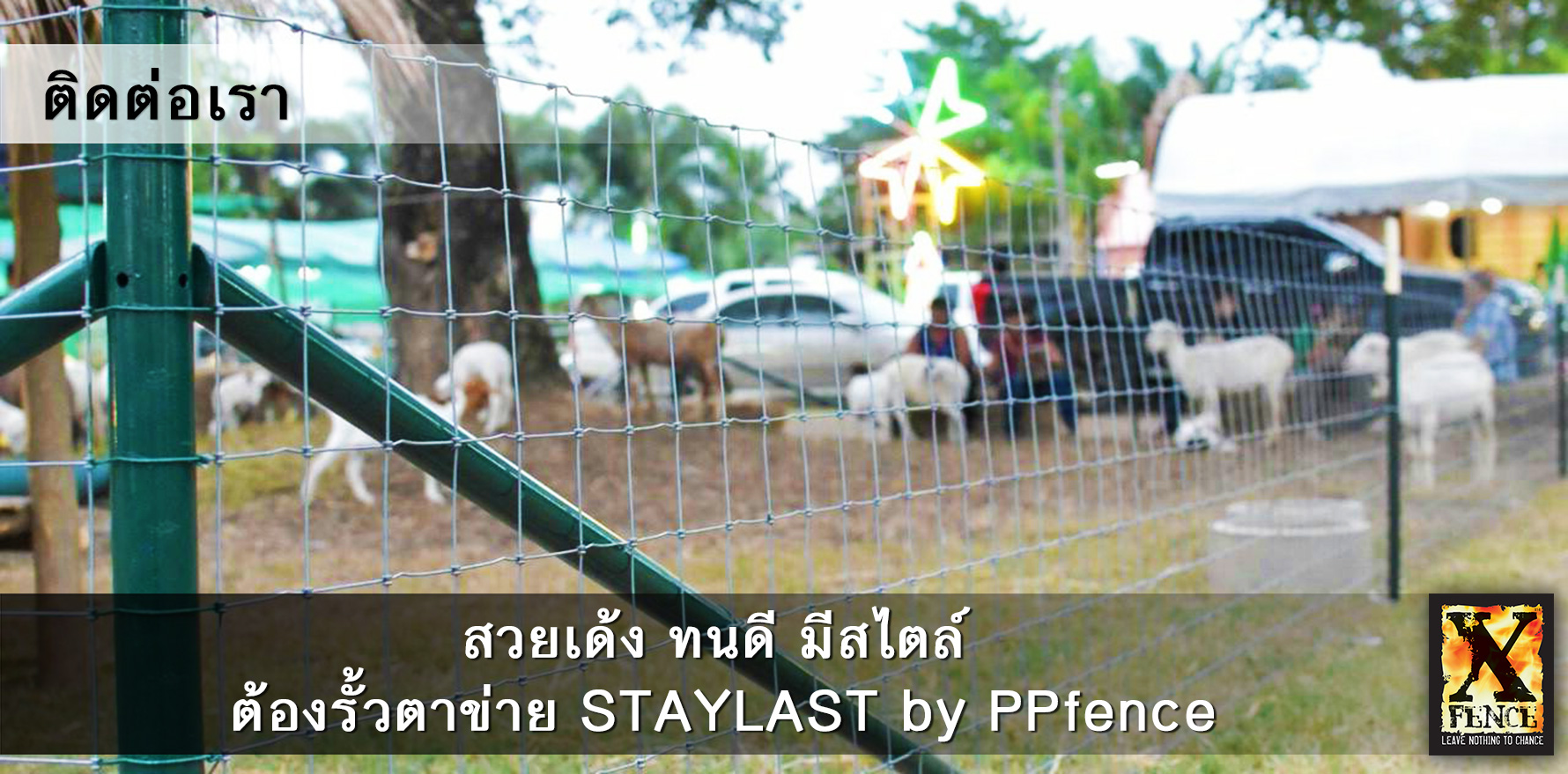 ติดต่อเรา รั้วตาข่าย staylast